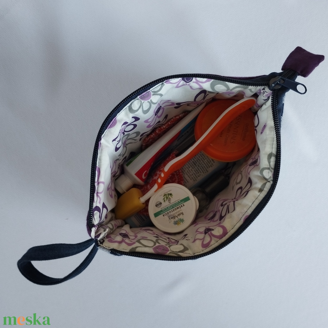 Neszesszer - KockásLila - táska & tok - neszesszer - Meska.hu