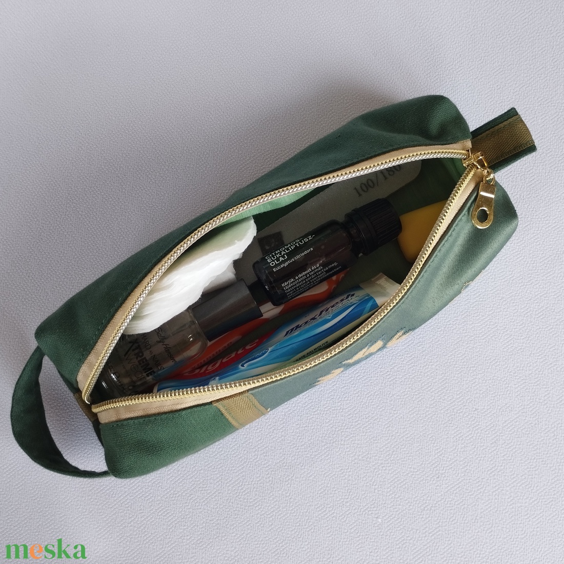 Neszesszer/tolltartó - GreenGold2 - otthon & életmód - papír, írószer - tolltartó & ceruzatekercs - Meska.hu