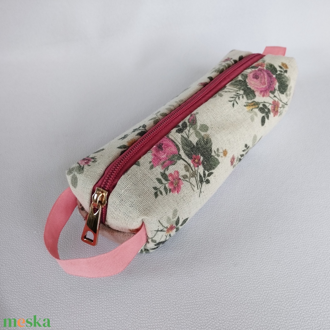 Neszesszer/tolltartó -RoseGold - otthon & életmód - papír, írószer - tolltartó & ceruzatekercs - Meska.hu