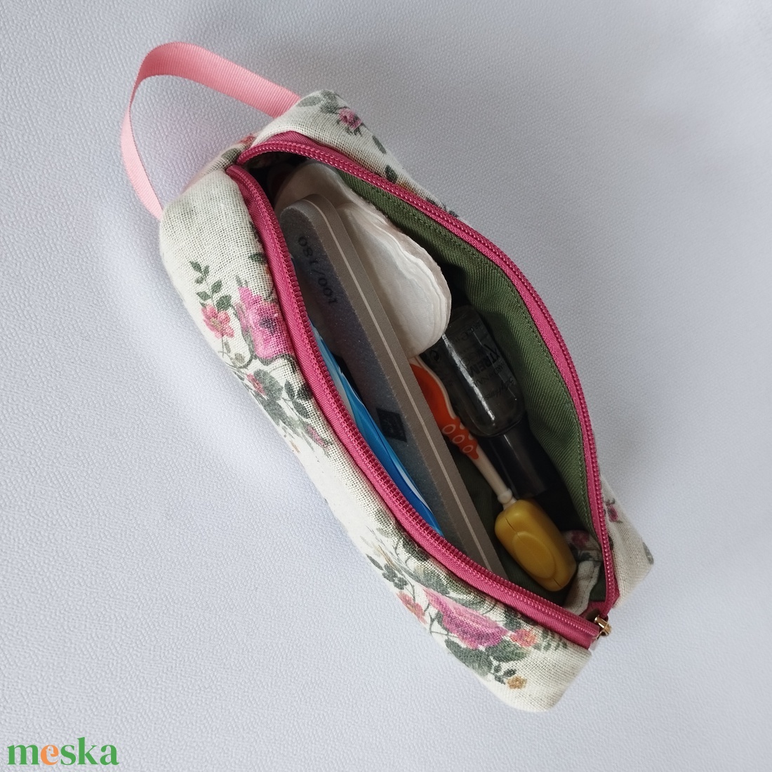 Neszesszer/tolltartó -RoseGold - otthon & életmód - papír, írószer - tolltartó & ceruzatekercs - Meska.hu