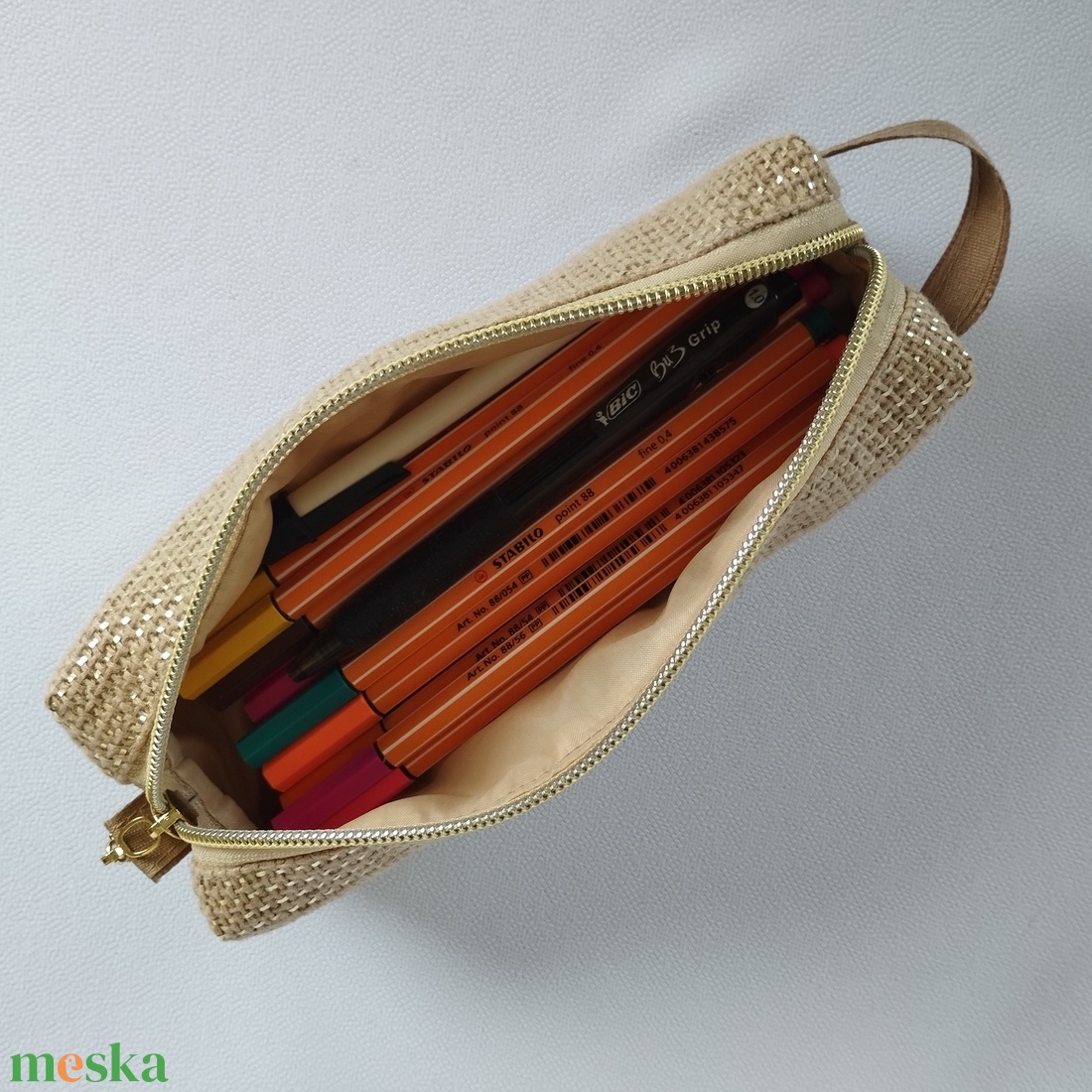 Neszesszer-tolltartó - BeigeGold - táska & tok - neszesszer - Meska.hu