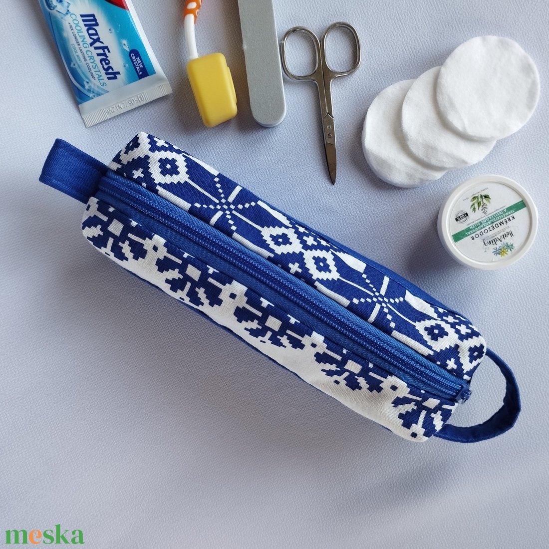 Neszesszer/tolltartó - Kékfestő  - táska & tok - neszesszer - Meska.hu