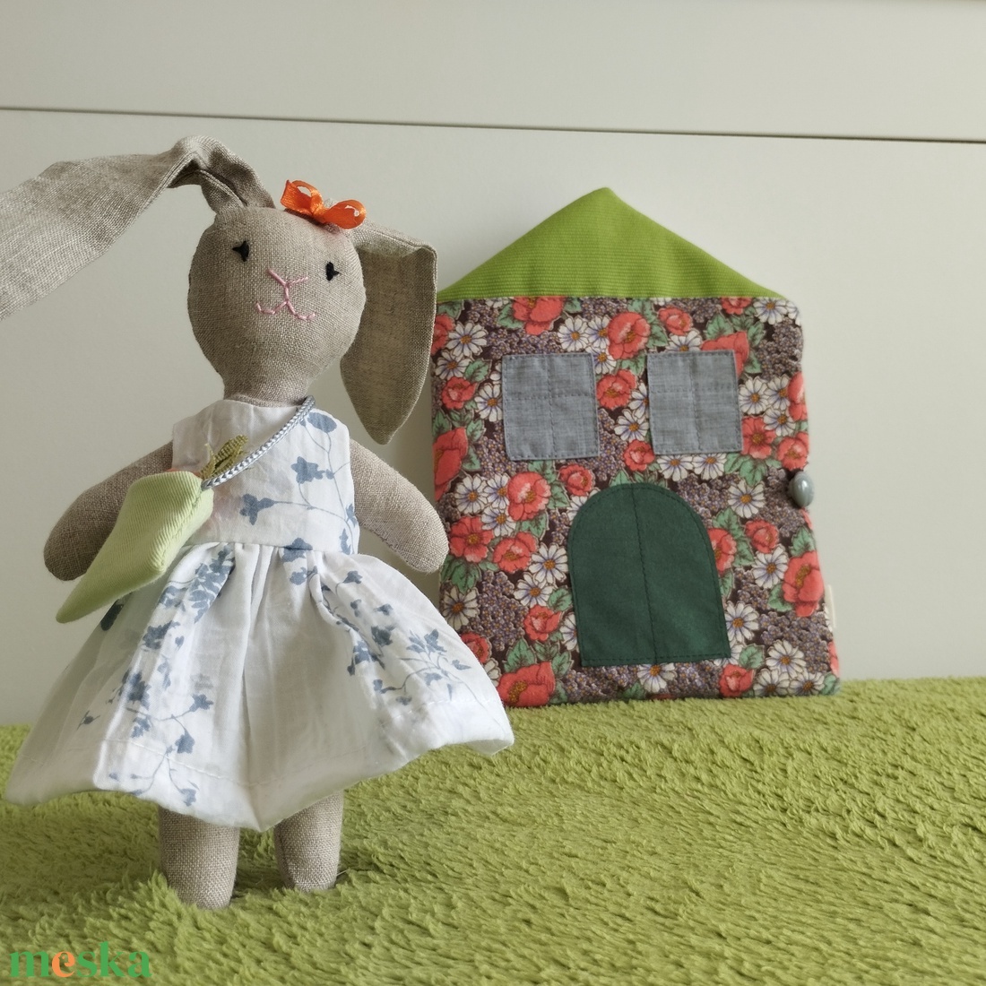 Iza Nyuszi Háza - játék & sport - baba & babaház - öltöztethető baba - Meska.hu