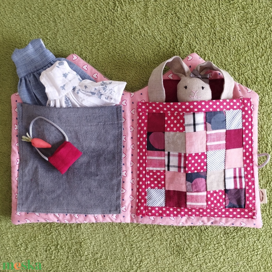 Kati Nyuszi Háza - játék & sport - baba & babaház - öltöztethető baba - Meska.hu