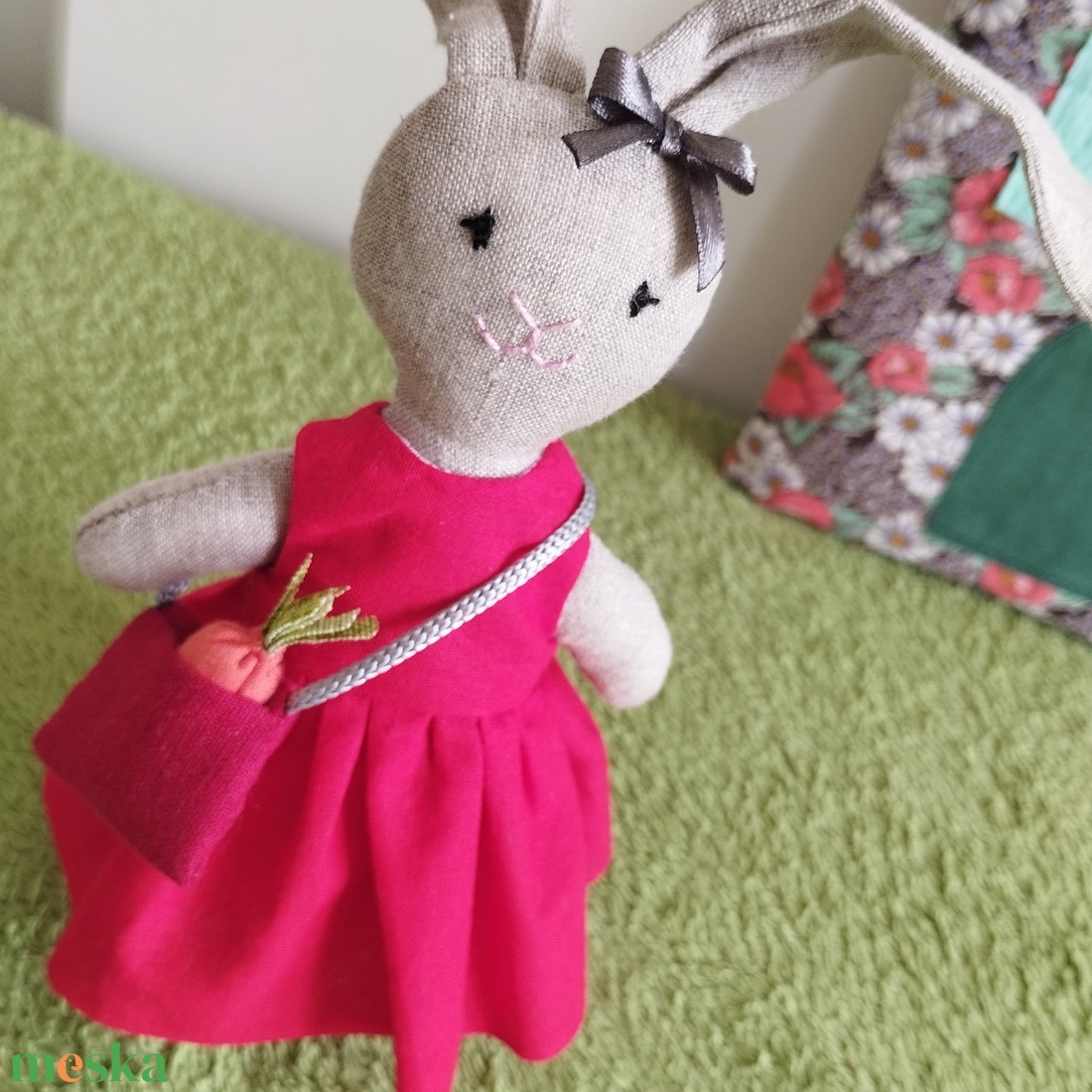 Réka Nyuszi Háza - játék & sport - baba & babaház - öltöztethető baba - Meska.hu