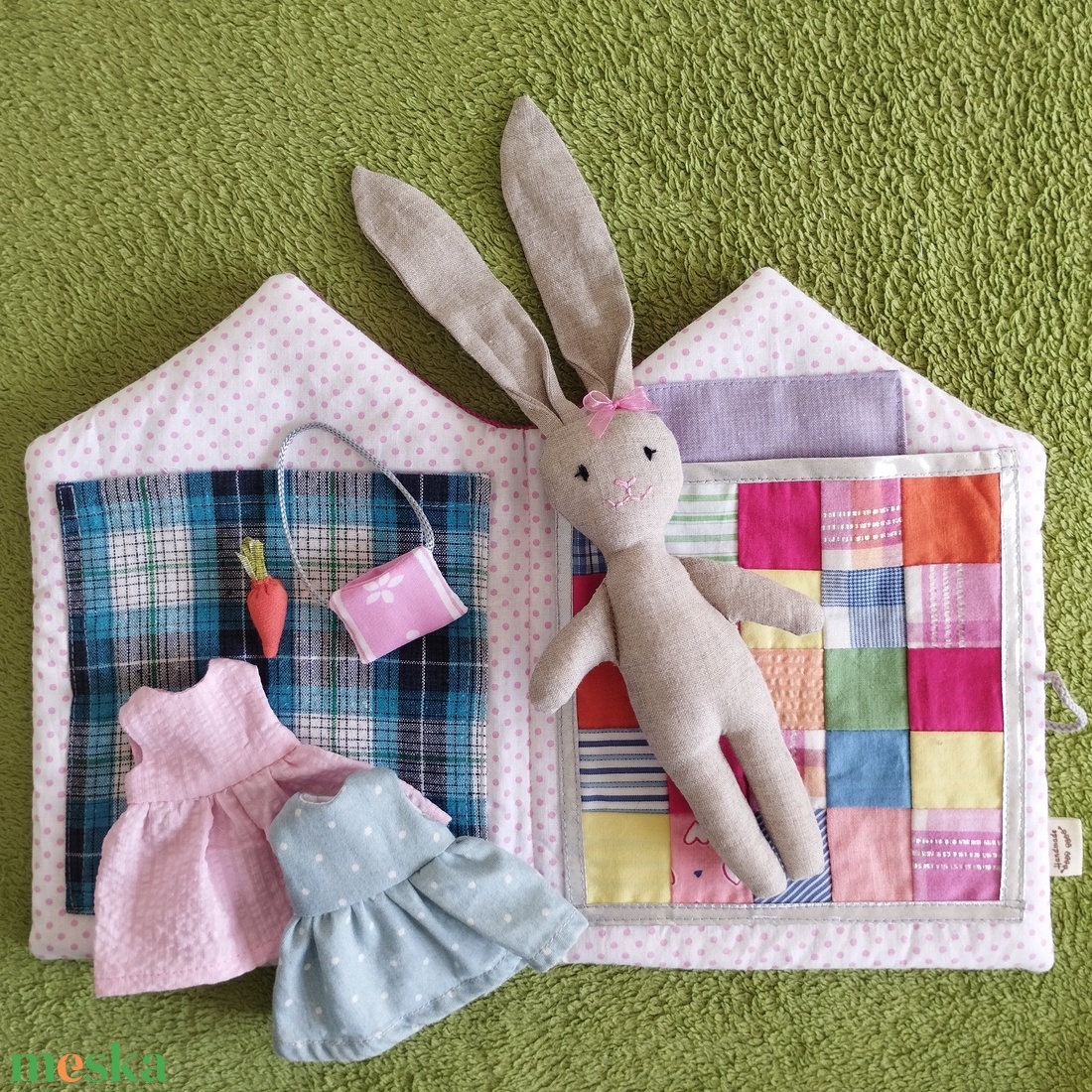 Barbi Nyuszi Háza - játék & sport - baba & babaház - öltöztethető baba - Meska.hu