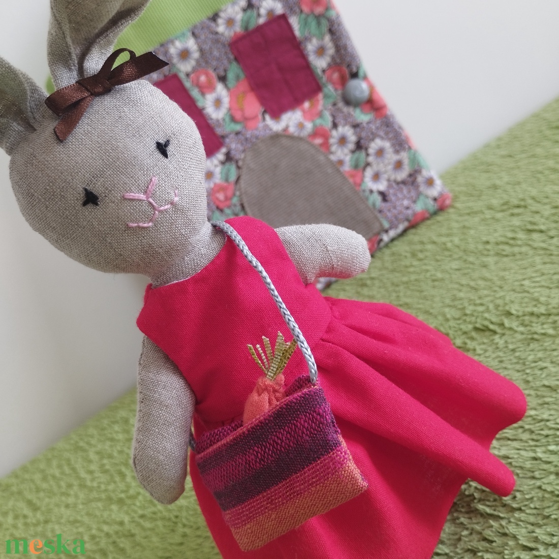 Gréti Nyuszi Háza - játék & sport - baba & babaház - öltöztethető baba - Meska.hu