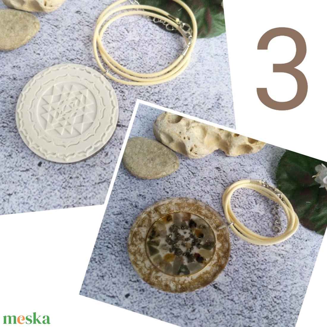 Orgonit medál Ohm, Hamza, Sri Yantra és Metatron szimbólumokkal, ásványokkal - ékszer - nyaklánc - medálos nyaklánc - Meska.hu Orgonit medál Ohm, Hamza, Sri Yantra és Metatron szimbólumokkal, ásványokkal - ékszer - nyaklánc - medálos nyaklánc - Meska.hu