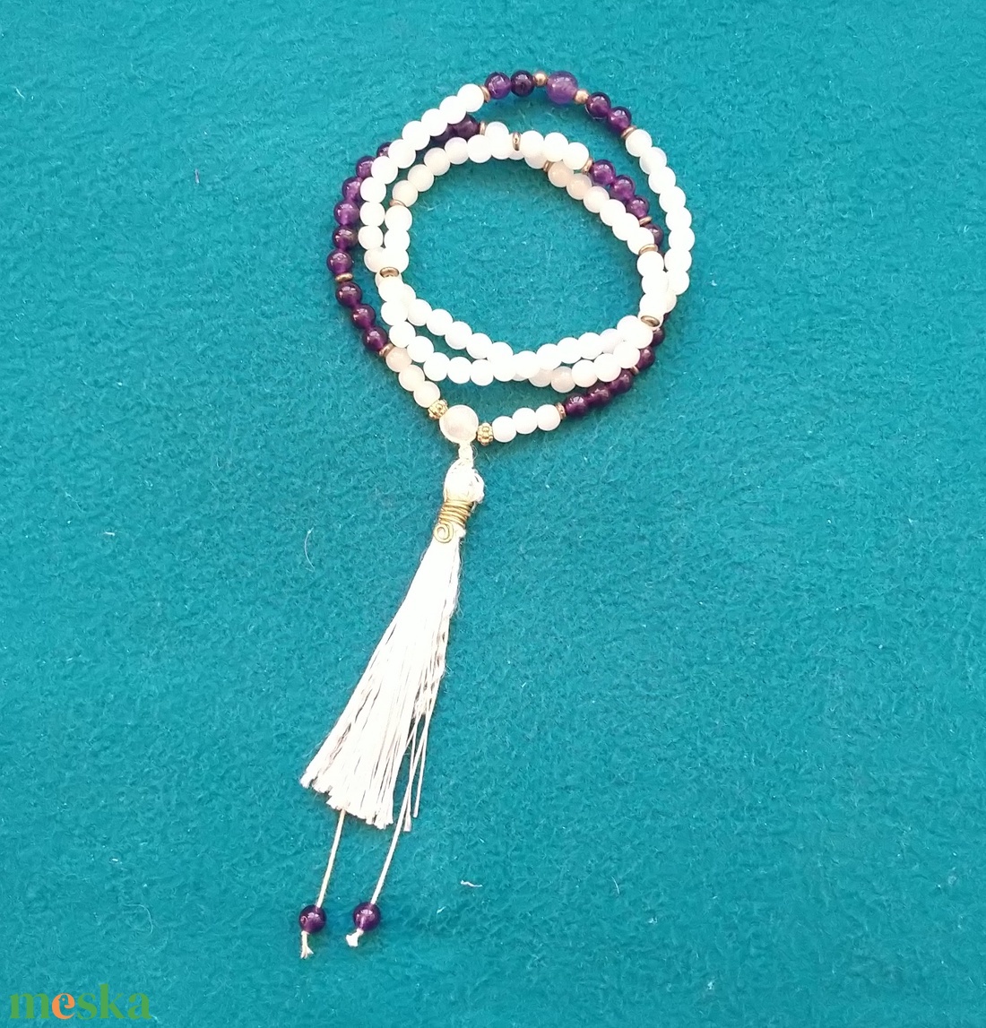 A szerelem vonzása mala, 108 szemes imafüzér ametiszt és rózsakvarc ásványokkal - otthon & életmód - dekoráció - spiritualitás - mala - Meska.hu A szerelem vonzása mala, 108 szemes imafüzér ametiszt és rózsakvarc ásványokkal - otthon & életmód - dekoráció - spiritualitás - mala - Meska.hu