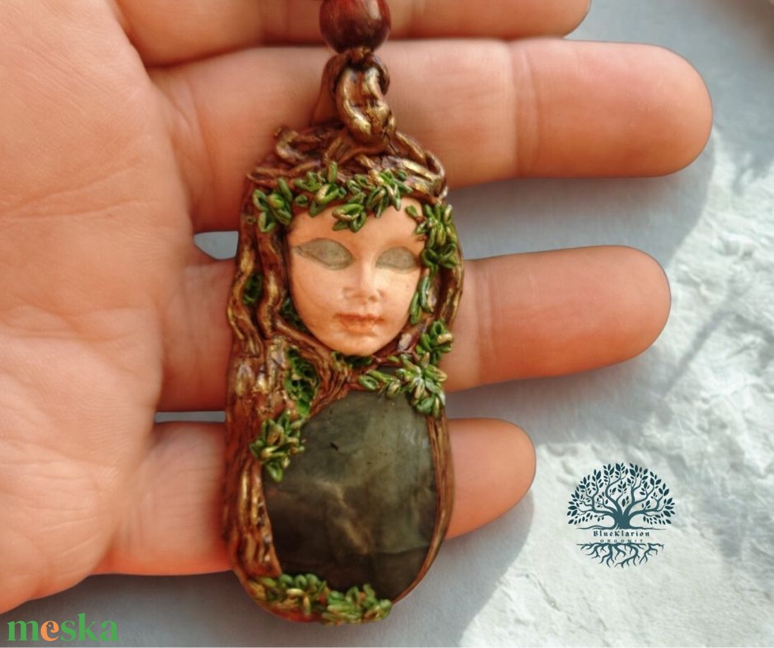 Erdőtündér álma labradorit ásvánnyal - ékszer - nyaklánc - medálos nyaklánc - Meska.hu