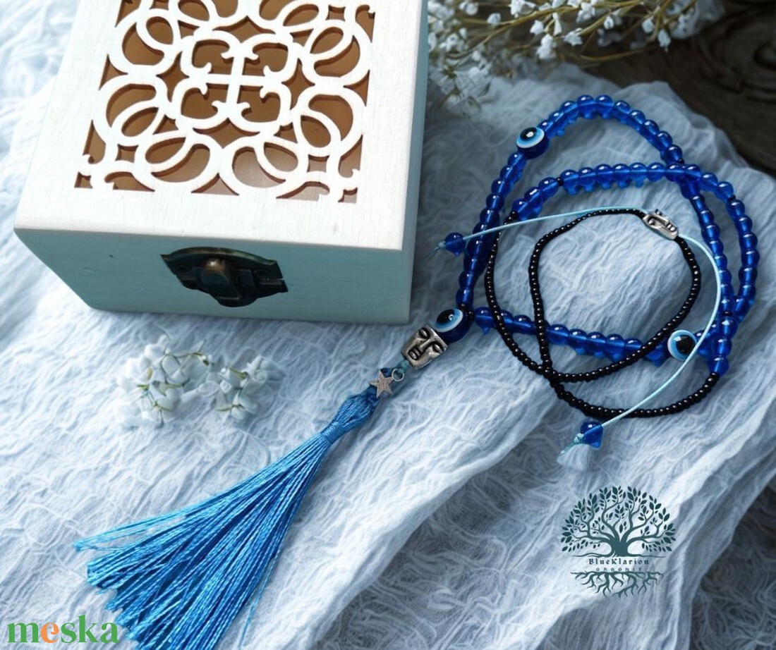 Kianit ásvány meditációs nyakék - otthon & életmód - dekoráció - spiritualitás - ásványok - Meska.hu