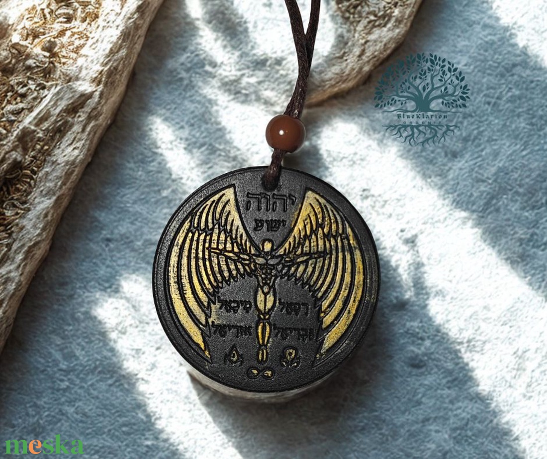 Védelem, Quantum csendje, OM lávakő medálos nyaklánc, hematit és rudraksha gyöngyökkel nemesacél sodronyon - ékszer - nyaklánc - medálos nyaklánc - Meska.hu