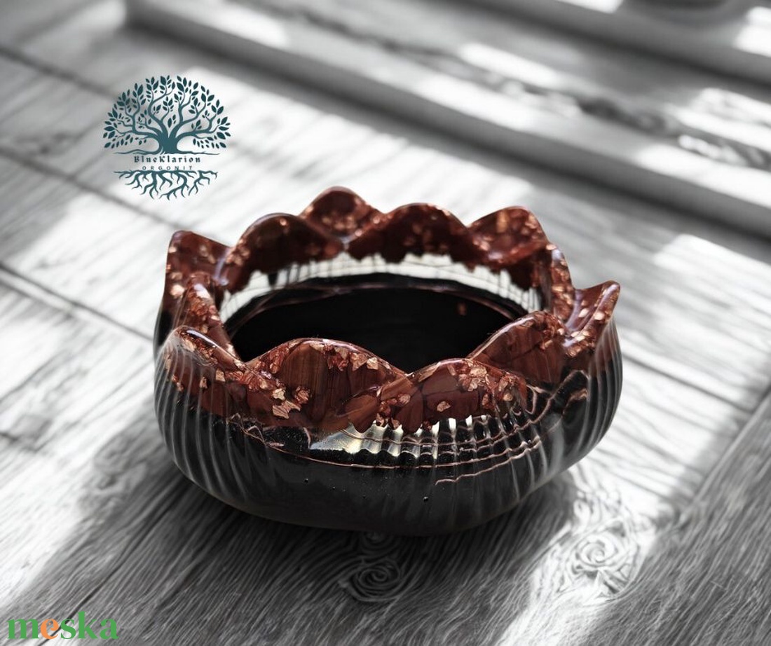 ORGONIT önzetlenség lótuszvirág gyertyatartó jáspis és sungit ásványokból - otthon & életmód - gyertya, illat, aroma - mécses és mécsestartó - Meska.hu