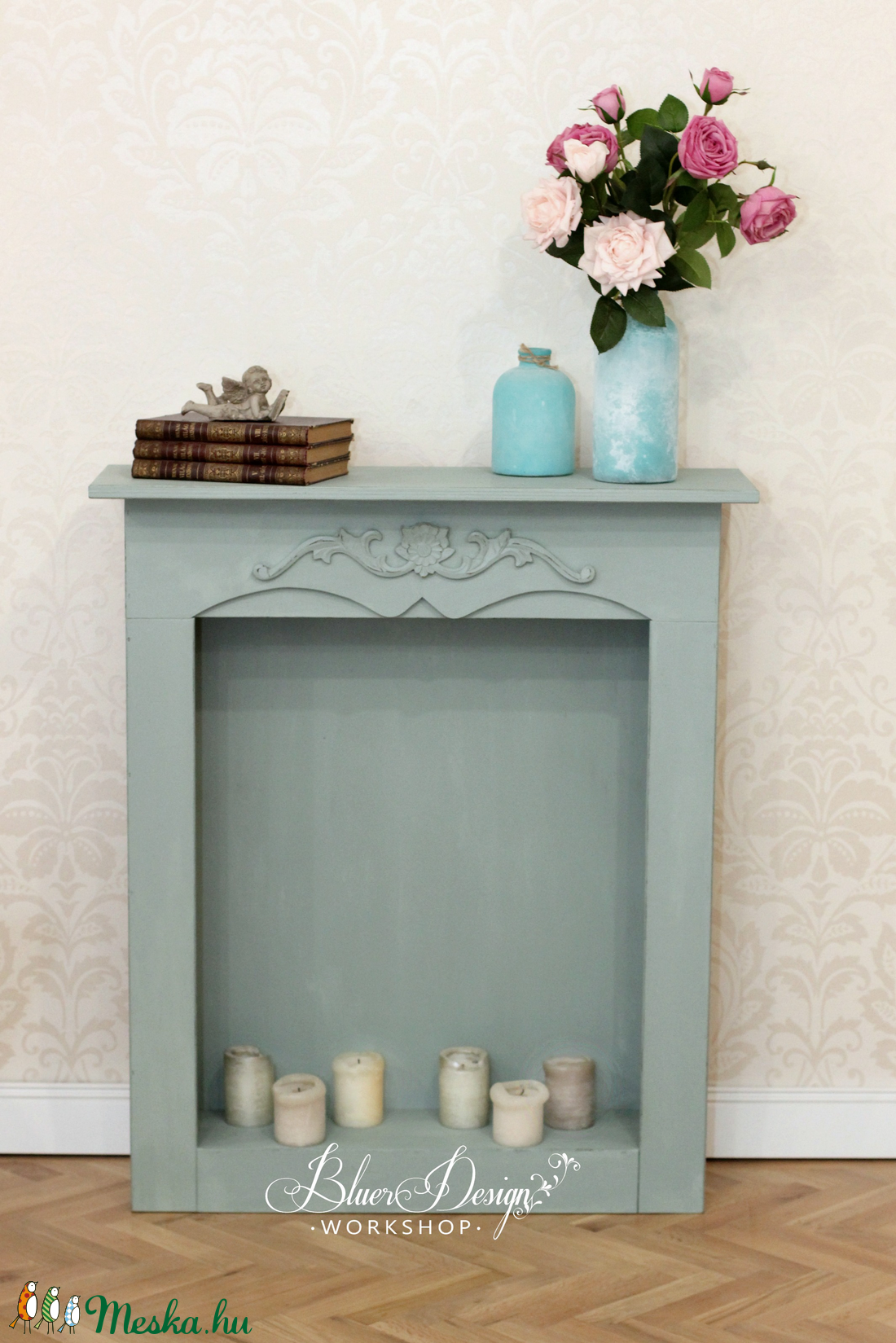 Shabby chic kandalló keret - álkandalló rendelésre!! - - Meska.hu Shabby chic kandalló keret - álkandalló rendelésre!! - - Meska.hu