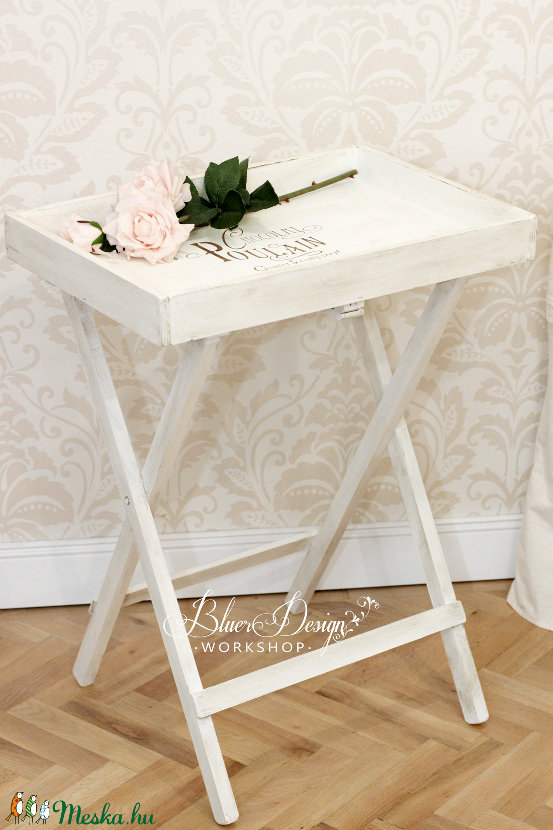 Reggeliző tálca vagy lerakó asztalka shabby chic stílusban -  - Meska.hu