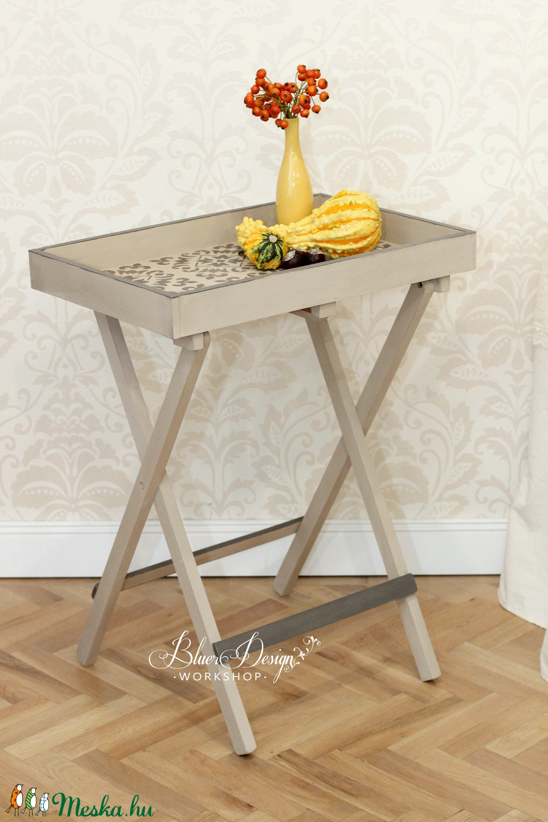 Reggeliző tálca vagy lerakó asztalka shabby chic stílusban -  - Meska.hu