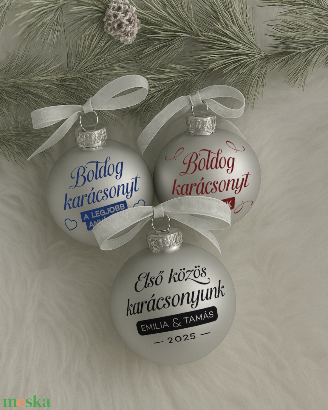 Egyedi karácsonyfadísz (üveg) - karácsony - karácsonyi lakásdekoráció - karácsonyfadíszek - Meska.hu