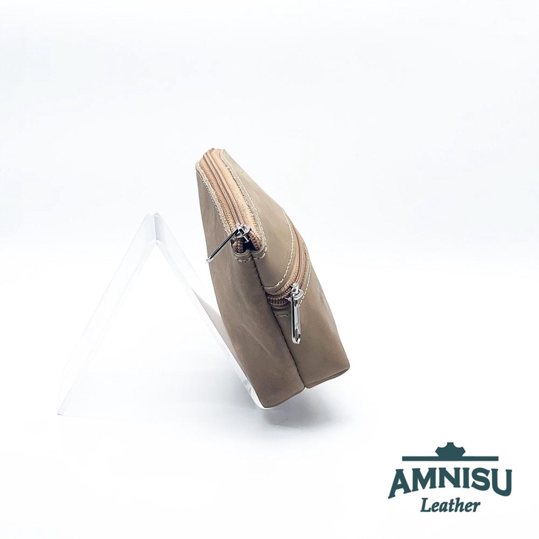 Bézs kettő cipzáras neszeszer I9003 - táska & tok - neszesszer - Meska.hu