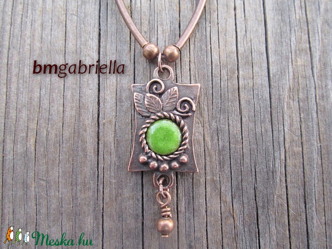 Thaleia nyakéke - tűzzománc medál,nyaklánc - egyedi tervezésű kézműves ékszer -  - Meska.hu