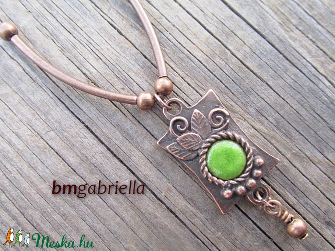 Thaleia nyakéke - tűzzománc medál,nyaklánc - egyedi tervezésű kézműves ékszer -  - Meska.hu