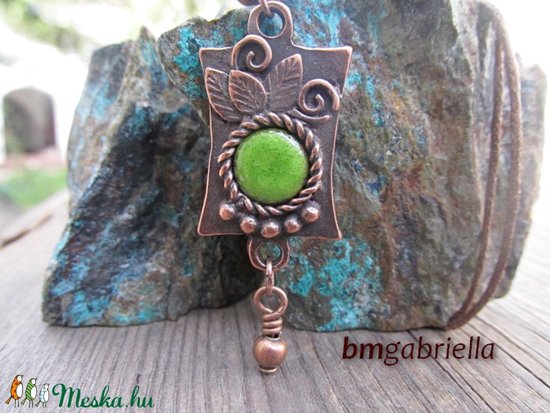 Thaleia nyakéke - tűzzománc medál,nyaklánc - egyedi tervezésű kézműves ékszer -  - Meska.hu