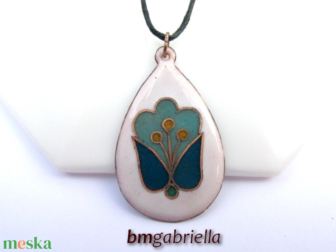Angyal-tulipán - tűzzománc medál - magyar népi motívum - ékszer - nyaklánc - medálos nyaklánc - Meska.hu Angyal-tulipán - tűzzománc medál - magyar népi motívum - ékszer - nyaklánc - medálos nyaklánc - Meska.hu