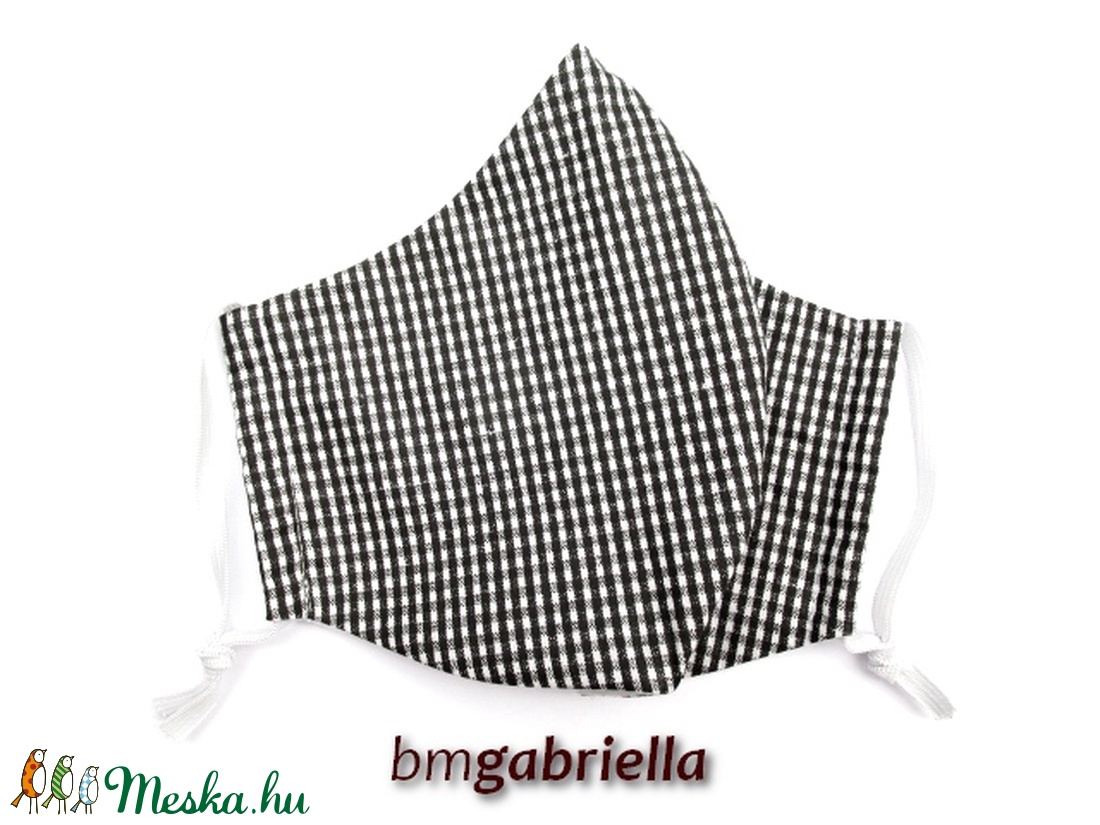 Férfi arcmaszk, szájmaszk, maszk - pepita - textil védőmaszk - mosható szájmaszk - egészségügyi felnőtt maszk -  - Meska.hu