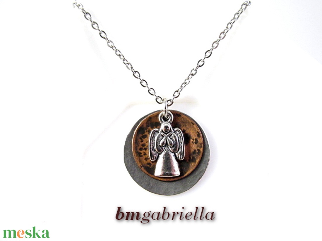 Apró angyal - egyedi tervezésű kézműves nyaklánc - ékszer - nyaklánc - medál - Meska.hu