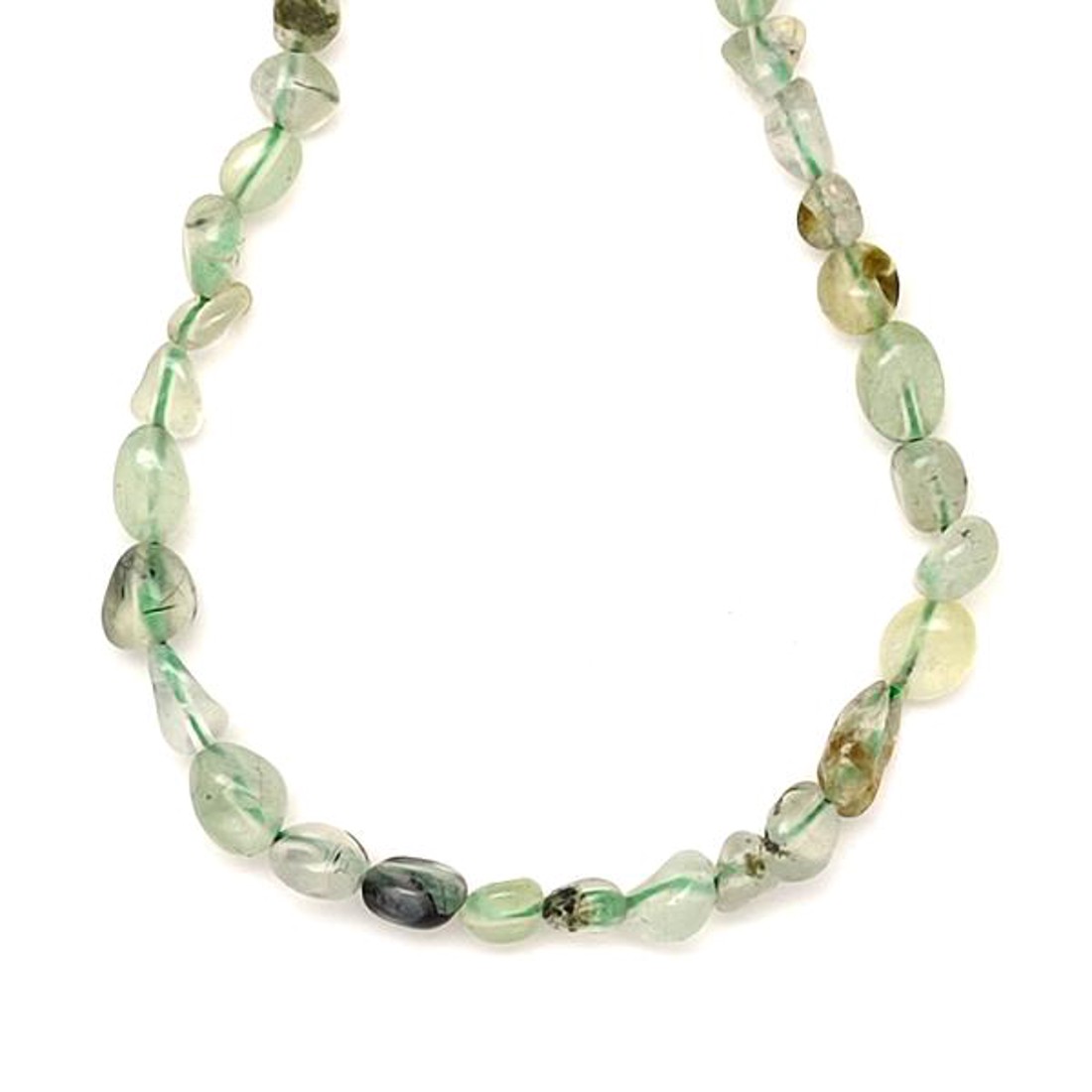 Prehnit pebble 6-10mm  ékszerkészítő alapanyag (füzér) - kellékek & szerszámok - ásvány alapanyag - ásványfüzér - Meska.hu