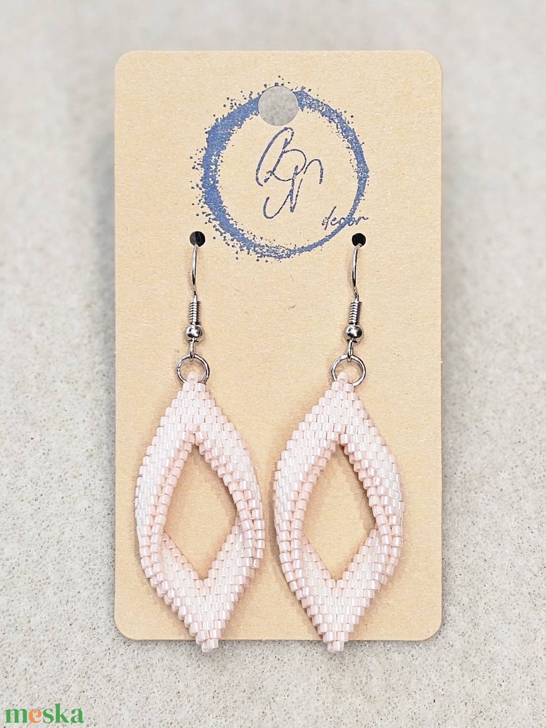 Peyote akasztós fülbevaló - ékszer - fülbevaló - lógó fülbevaló - Meska.hu