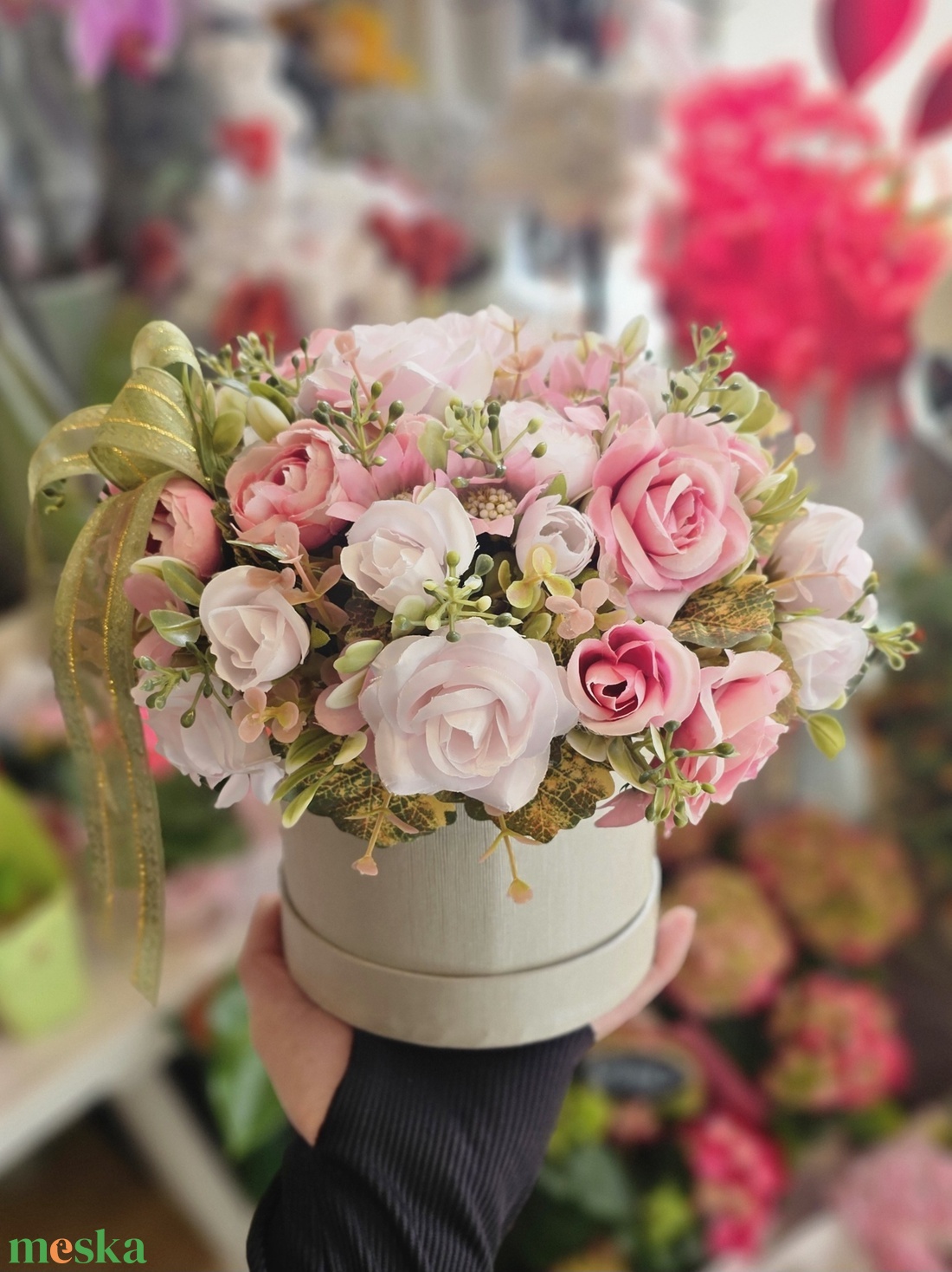 Selxemvirágos virágbox - otthon & életmód - virágdekoráció - virágok - virágbox - Meska.hu