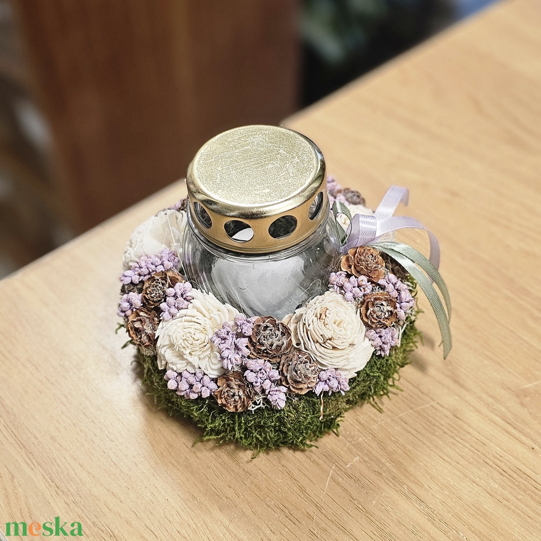 Mécseses sírdísz - otthon & életmód - vallás - temetkezési tárgy - sírdísz, kegyeleti dísz - Meska.hu