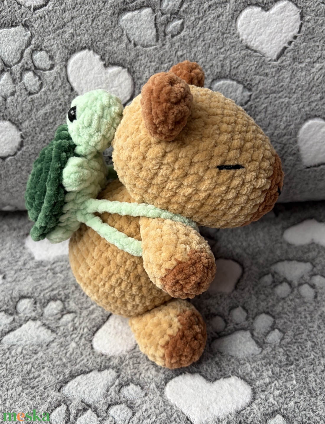 Horgolt capibara  - játék & sport - plüssállat & játékfigura - kapibara - Meska.hu