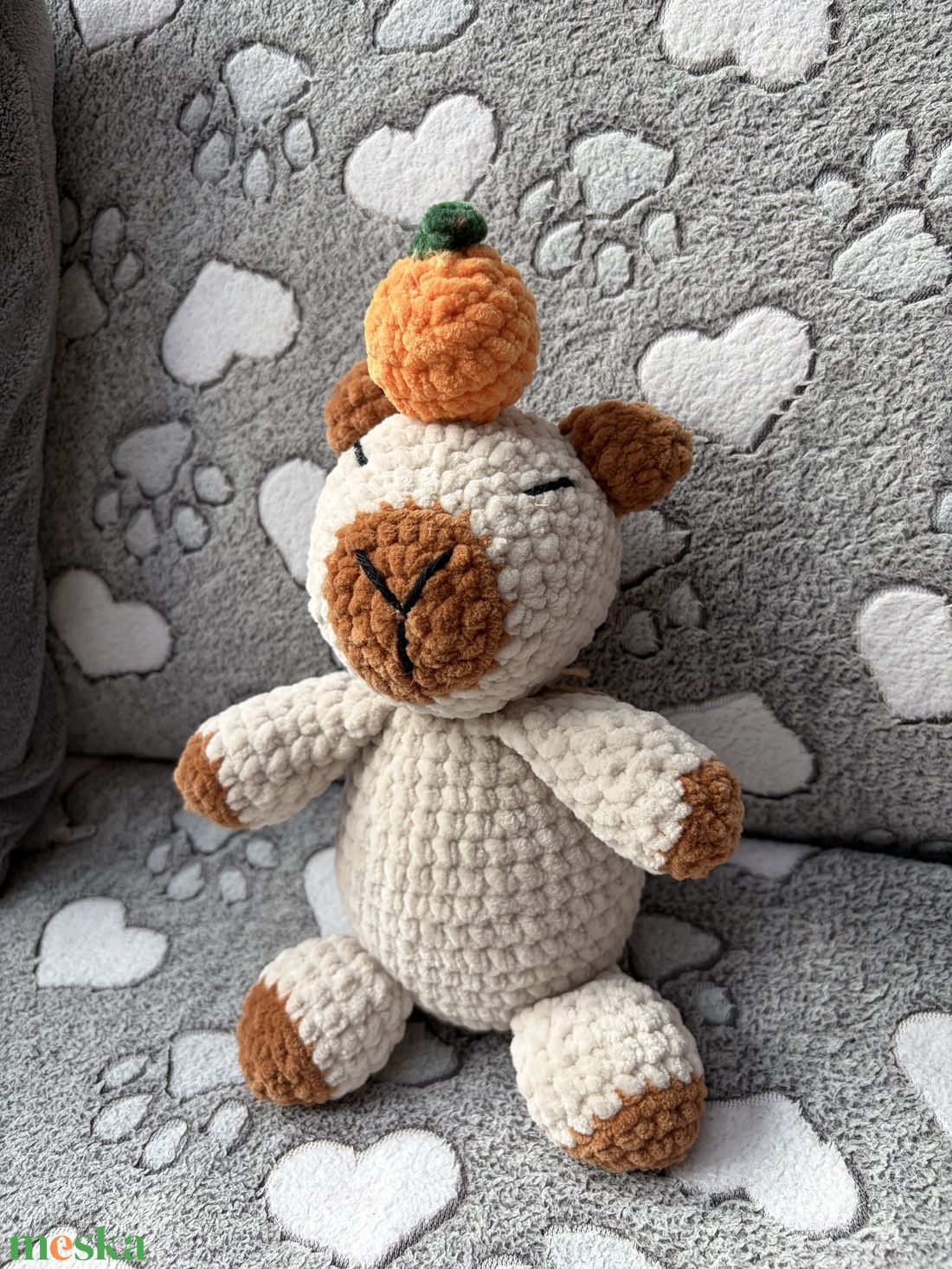 Horgolt capibara  - játék & sport - plüssállat & játékfigura - kapibara - Meska.hu