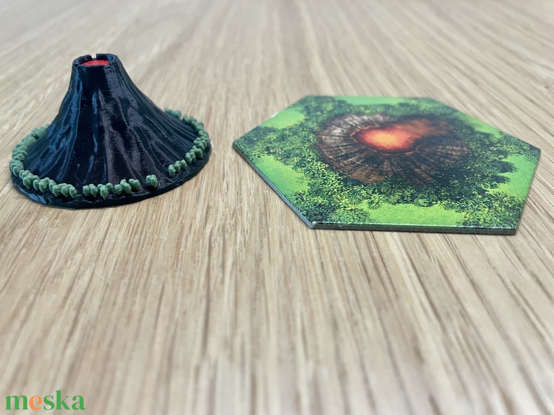 Tikal kiegészítő: vulkánok (3 db) - játék & sport - táblajáték és kártyajáték - társasjátékok - dobókocka - Meska.hu