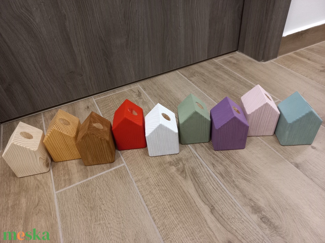 Fa �s beton kish�z üveg tartóval - karácsony - karácsonyi lakásdekoráció - karácsonyi falu, házikó - Meska.hu