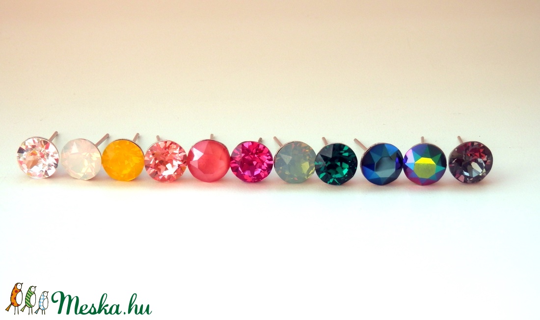 Swarovski bedugós fülbevaló - több színben - - Meska.hu Swarovski bedugós fülbevaló - több színben - - Meska.hu