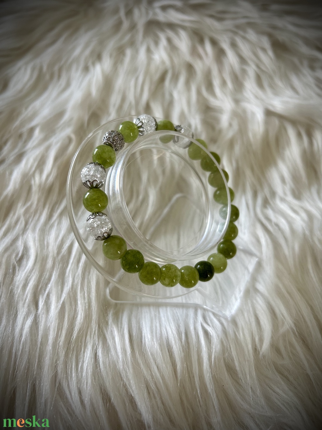 Peridot - Roppantott Hegyikristály Ásvány karkötő - ékszer - karkötő - ásványkarkötő - Meska.hu Peridot - Roppantott Hegyikristály Ásvány karkötő - ékszer - karkötő - ásványkarkötő - Meska.hu