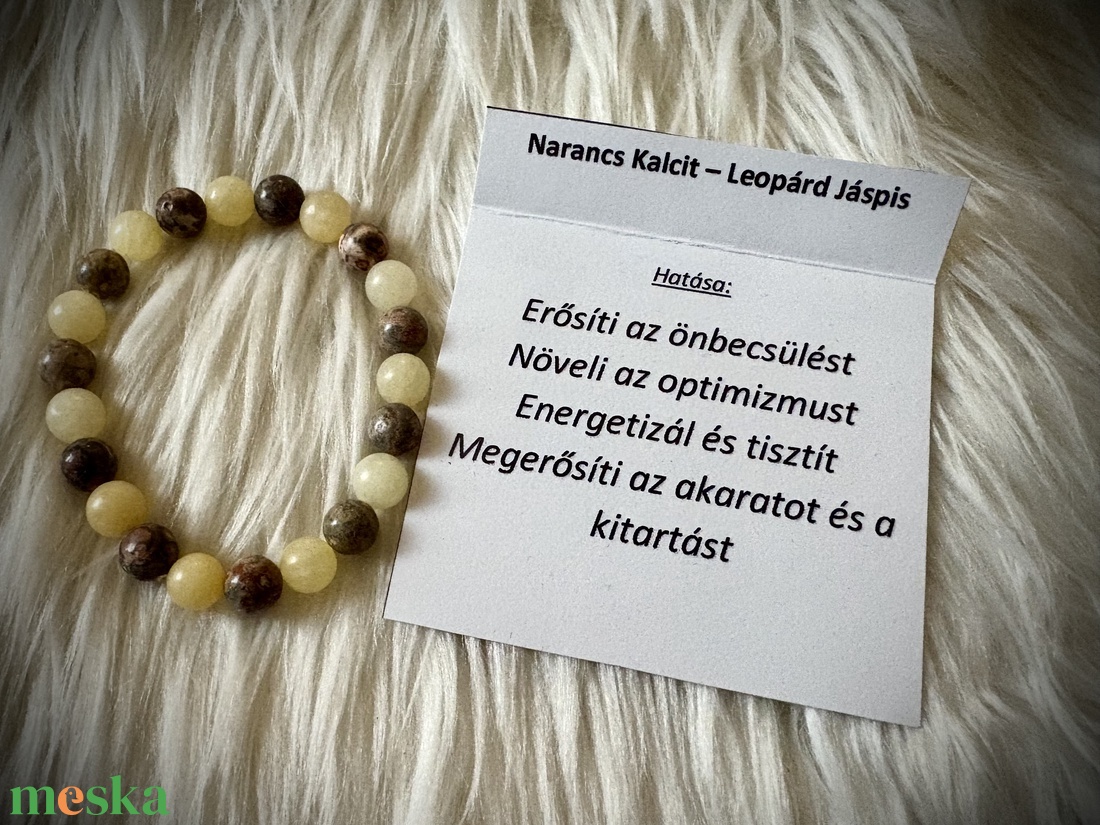 Narancs Kalcit - Leopárd Jáspis ásvány karkötő - ékszer - karkötő - ásványkarkötő - Meska.hu Narancs Kalcit - Leopárd Jáspis ásvány karkötő - ékszer - karkötő - ásványkarkötő - Meska.hu