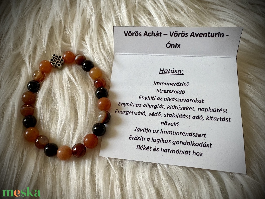 Vörös Achát - Vörös Aventurin - Ónix Ásvány karkötő - ékszer - karkötő - ásványkarkötő - Meska.hu Vörös Achát - Vörös Aventurin - Ónix Ásvány karkötő - ékszer - karkötő - ásványkarkötő - Meska.hu