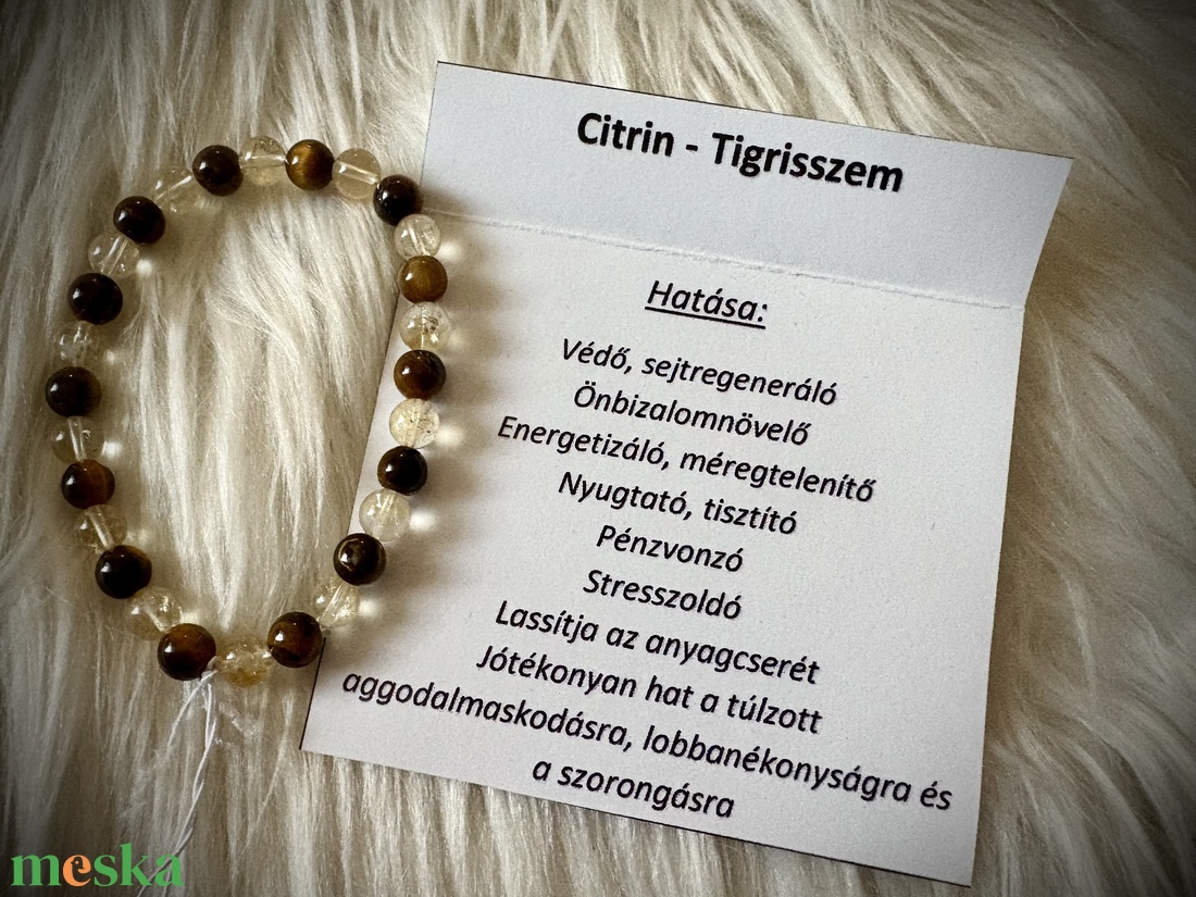 Citrin - Tigrisszem Ásvány karkötő - ékszer - karkötő - ásványkarkötő - Meska.hu Citrin - Tigrisszem Ásvány karkötő - ékszer - karkötő - ásványkarkötő - Meska.hu
