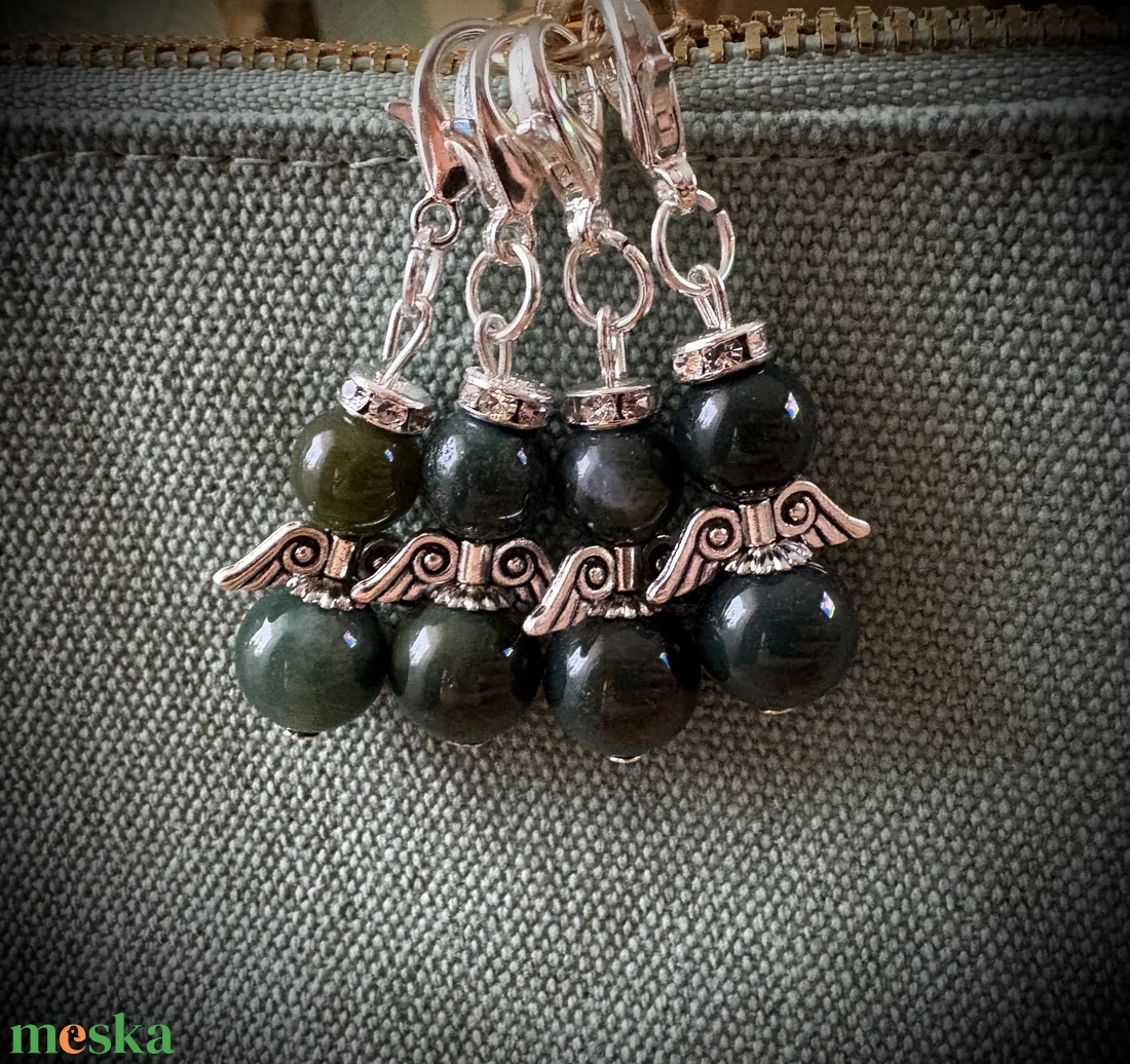 Mohaachát Angyalkás függő delfinkapoccsal - táska & tok - kulcstartó & táskadísz - táskadísz - Meska.hu