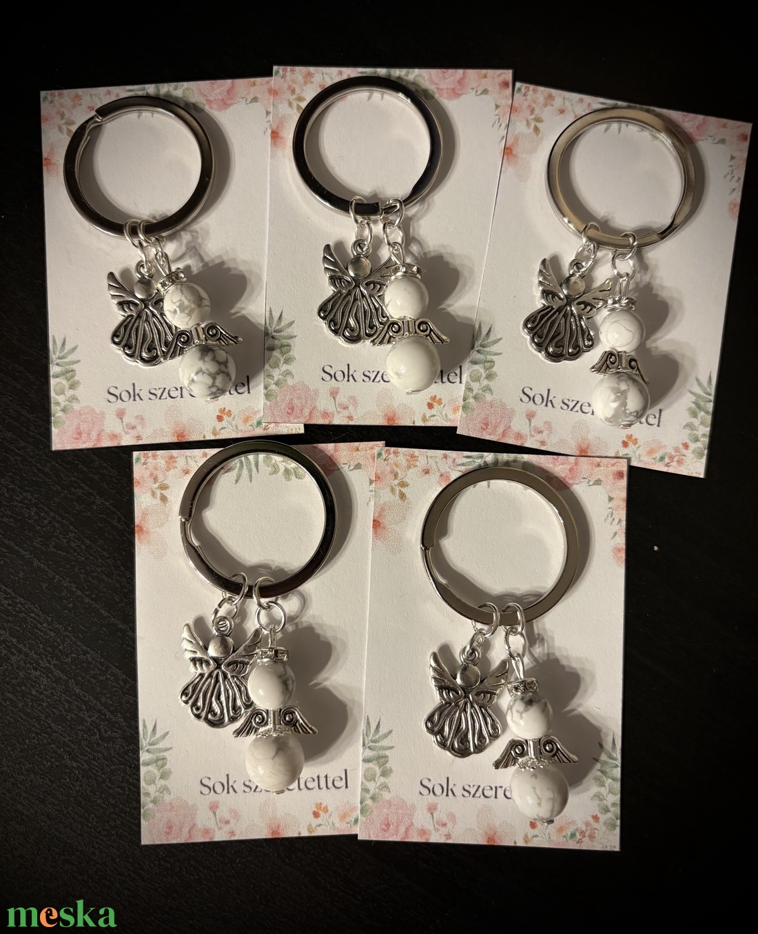 Howlit Angyalkás Kulcstartó - táska & tok - kulcstartó & táskadísz - kulcstartó - Meska.hu