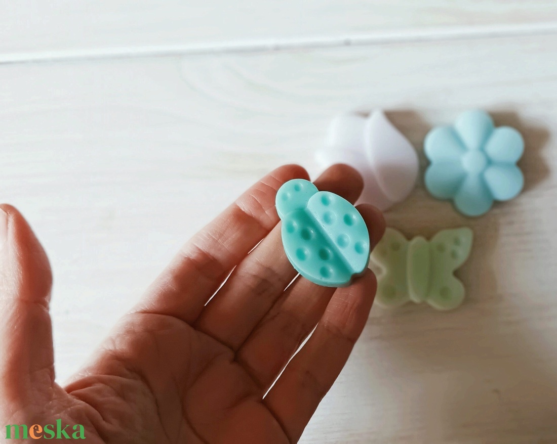 4 darabos mini szappan szett pasztel színekben - szépségápolás - szappan & fürdés - kézműves szappan - Meska.hu