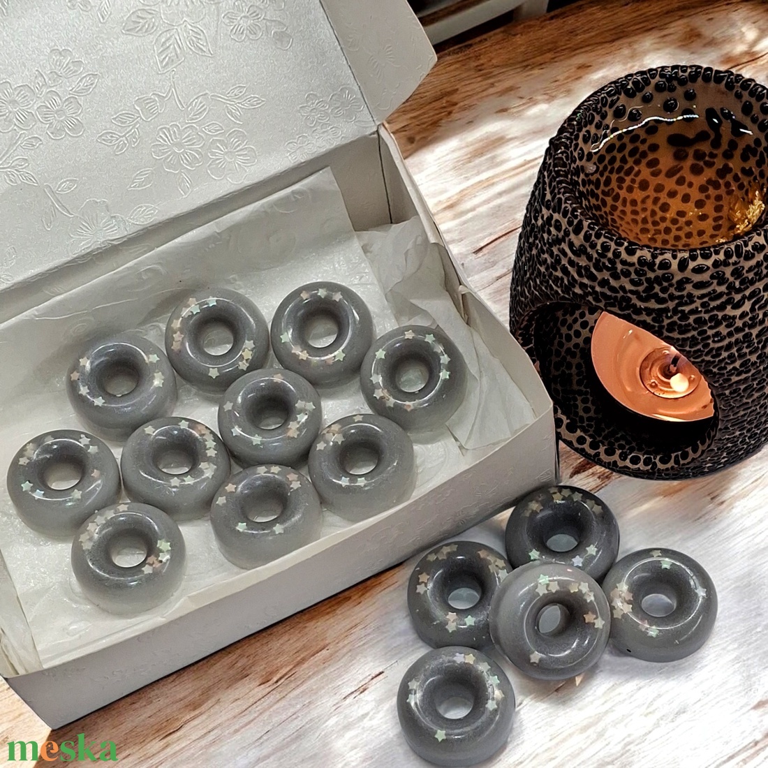 Dark Orchid illatviasz Ajándékba csomagolva  - otthon & életmód - gyertya, illat, aroma - illatviasz - Meska.hu