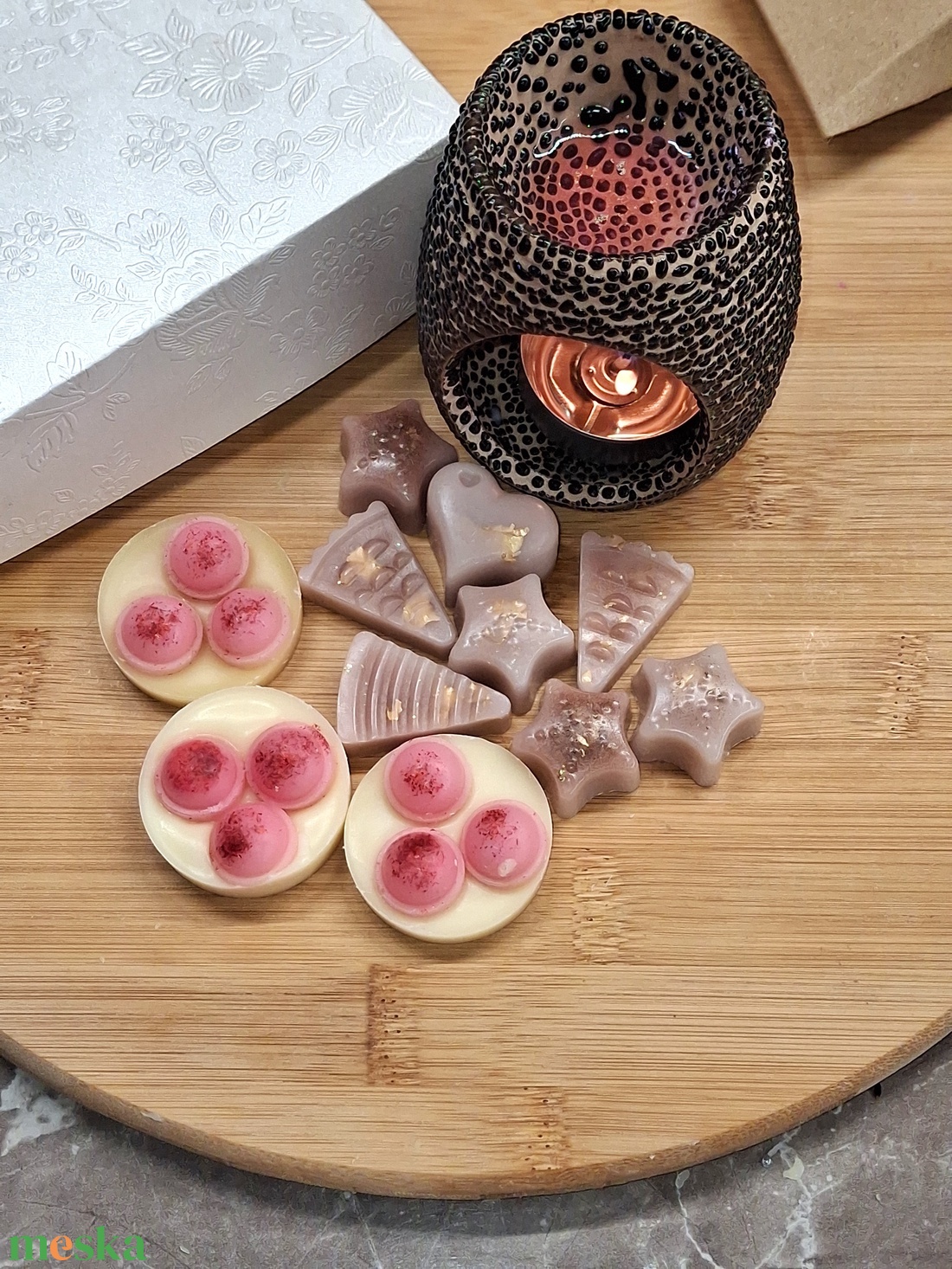 Epres süti, Cafe latte , Ajándékba csomagolva  - otthon & életmód - gyertya, illat, aroma - illatviasz - Meska.hu