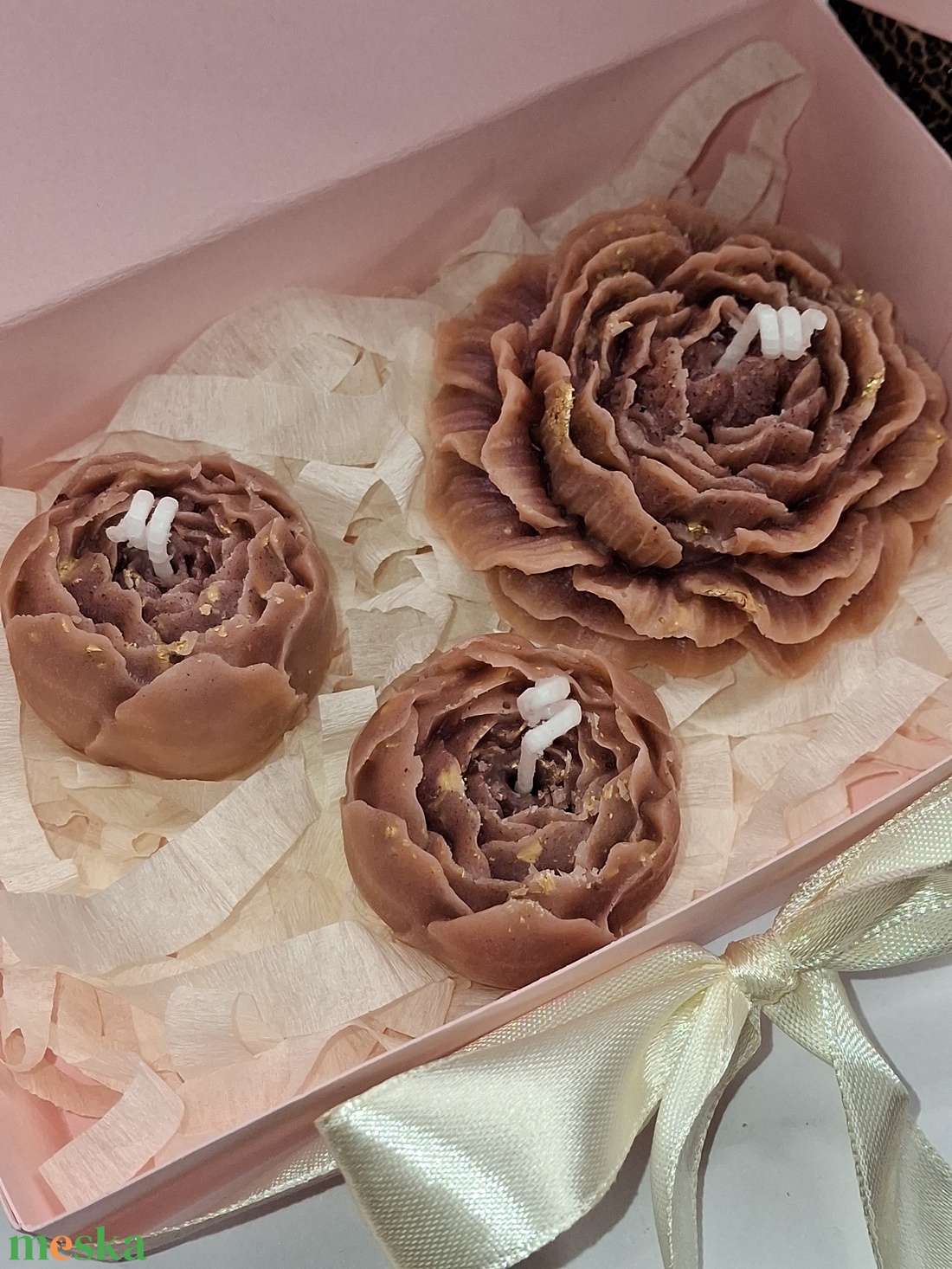 Illatgyertya- Fahéj-Ajándékba csomagolva  - otthon & életmód - gyertya, illat, aroma - gyertya - Meska.hu