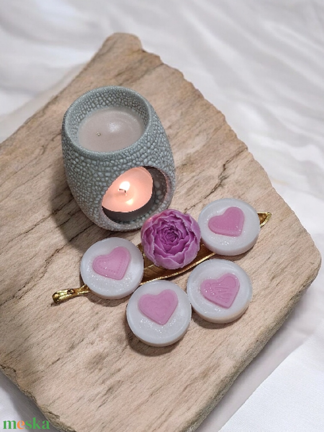 Illatviasz Kókuszos Magnólia Ajándékba csomagolva  - otthon & életmód - gyertya, illat, aroma - illatviasz - Meska.hu