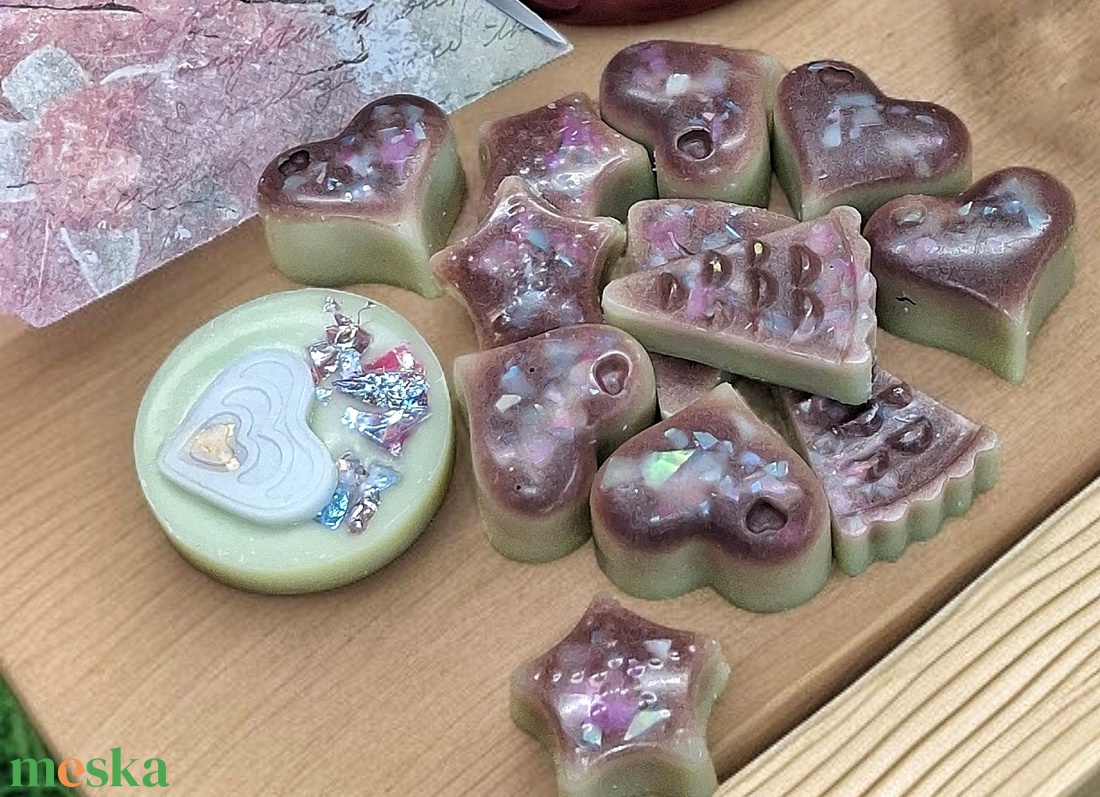 Illatviasz Kókuszos Pisztácia Ajándékba csomagolva  - otthon & életmód - gyertya, illat, aroma - illatviasz - Meska.hu