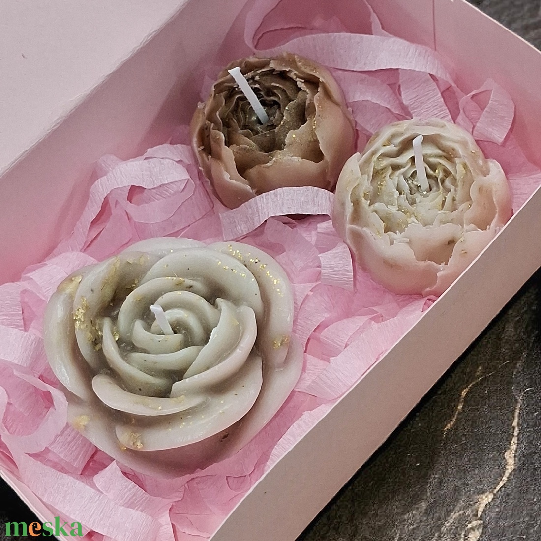 Illatgyertya Vanília illat Ajándékba csomagolva  - otthon & életmód - gyertya, illat, aroma - gyertya - Meska.hu